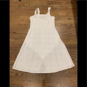 White eyelet Ann Taylor Dress size 10